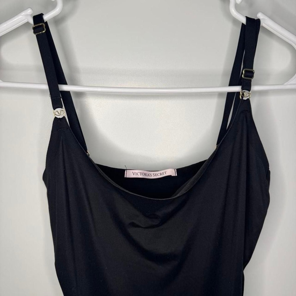 Victoria's Secret Black Cami Maxi Dress Cowl Neck Sleeveless Small - Picture 2 of 4